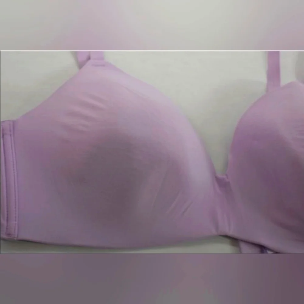 Secret Treasures Women Adjustable Strap Wireless Padded Bra Purple Lilac 36 D
